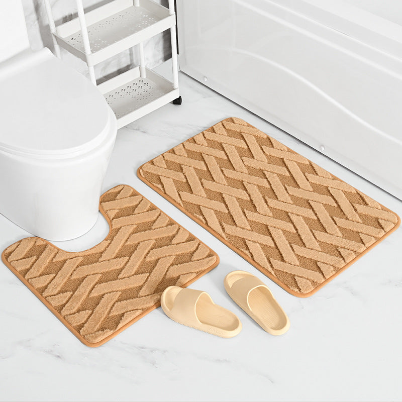 Plush Weave Bath Mat Set