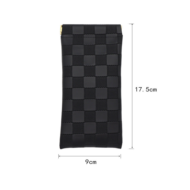 Fashionable Checkered Pouch Kalsten