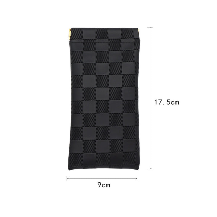Fashionable Checkered Pouch Kalsten