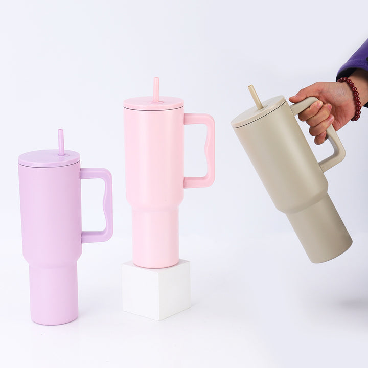 Women's High-Quality Insulated Mug with Integrated Straw Kalsten