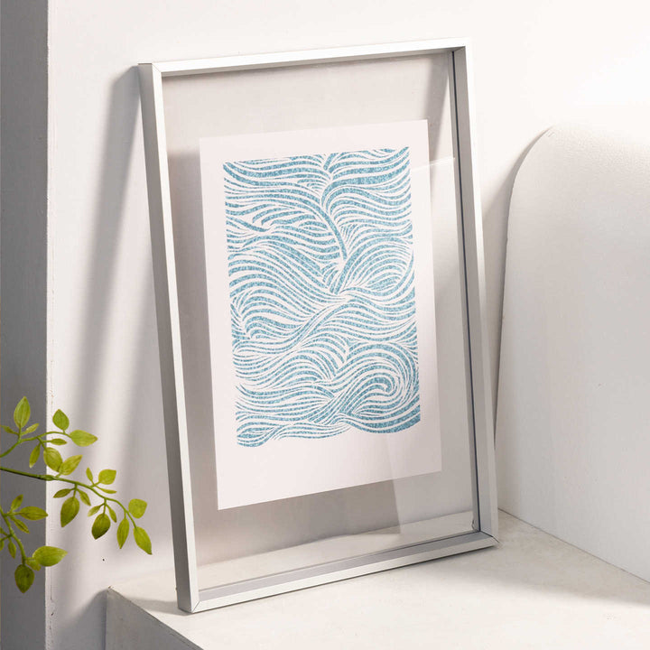 Artistic Framed Cat Illustration