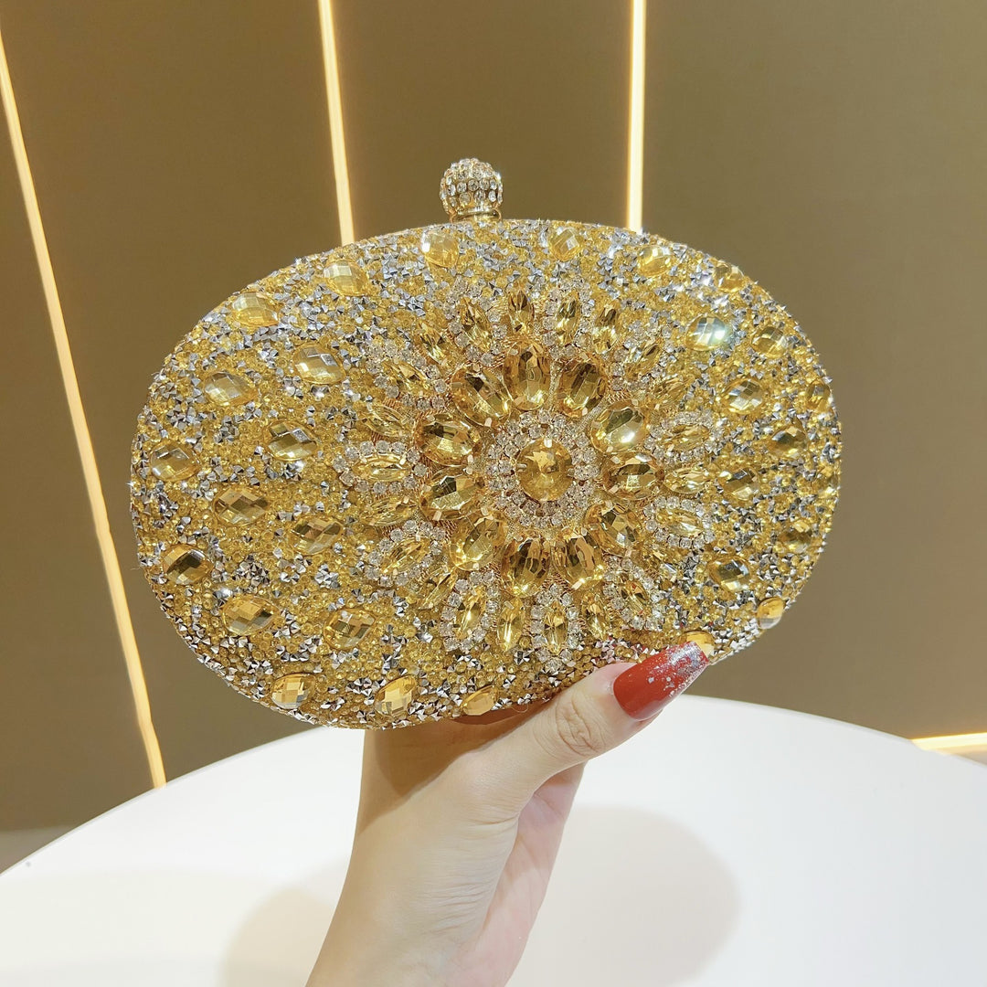 Ornate Crystal Evening Clutch