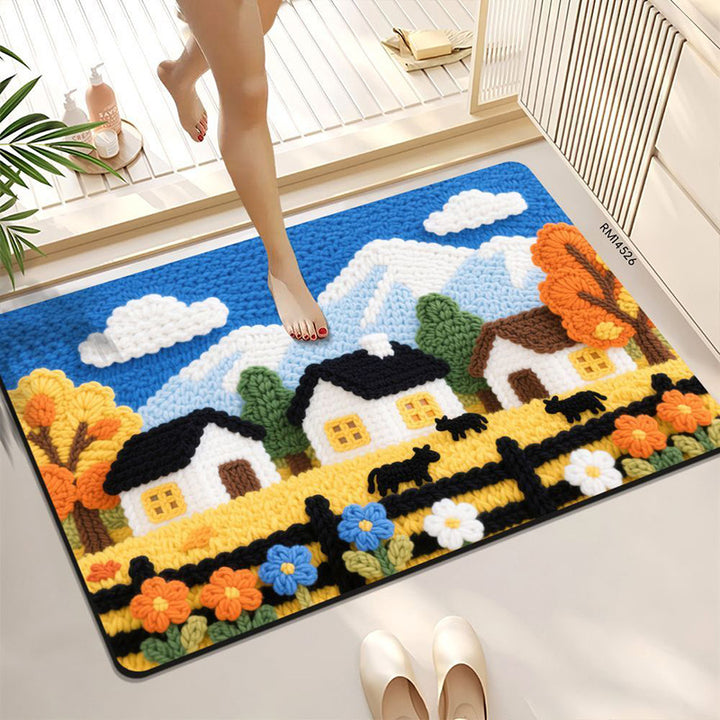 Cozy Winter-Themed Bath Mat Kalsten