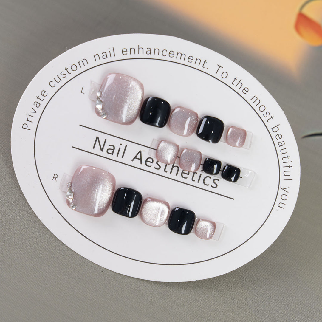 Decorative Glossy Pedicure Nail Art
