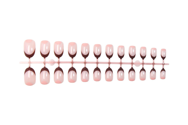 Acrylic nail set with elegant French tips and high-quality details Kalsten