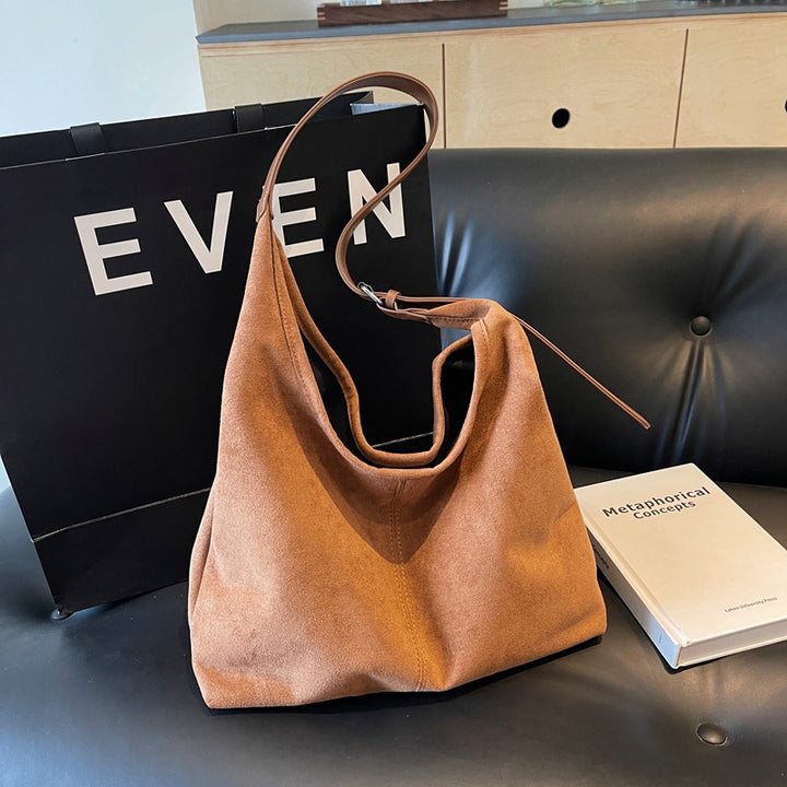 Luxurious Suede Slouchy Handbag