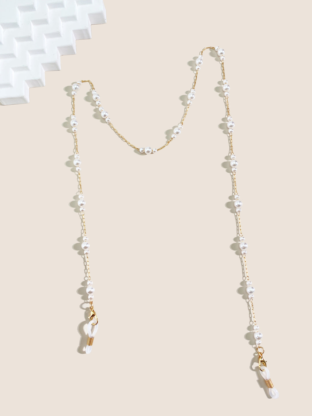 Pearl-Accented Eyewear Chain Kalsten