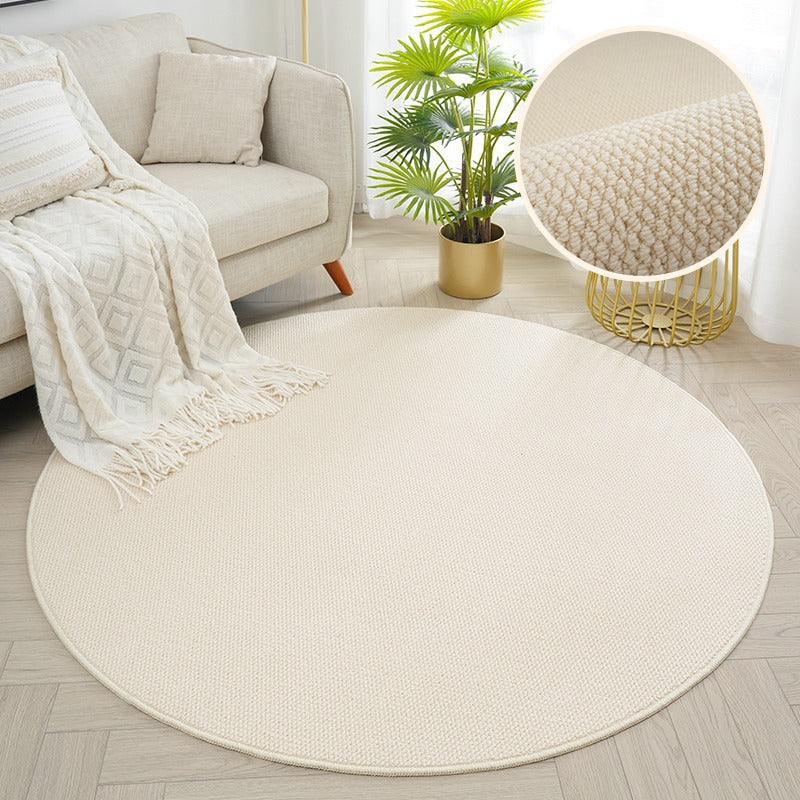 Round Textured Area Rug Kalsten