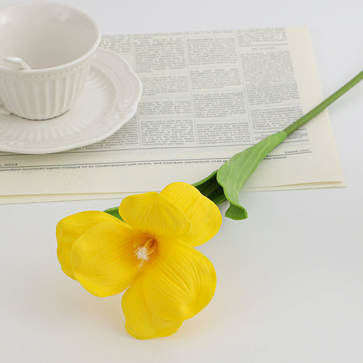 Artificial orchid flower branch with realistic details