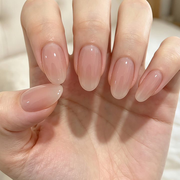 Natural Glossy Press-On Nail Set Kalsten 1789389043