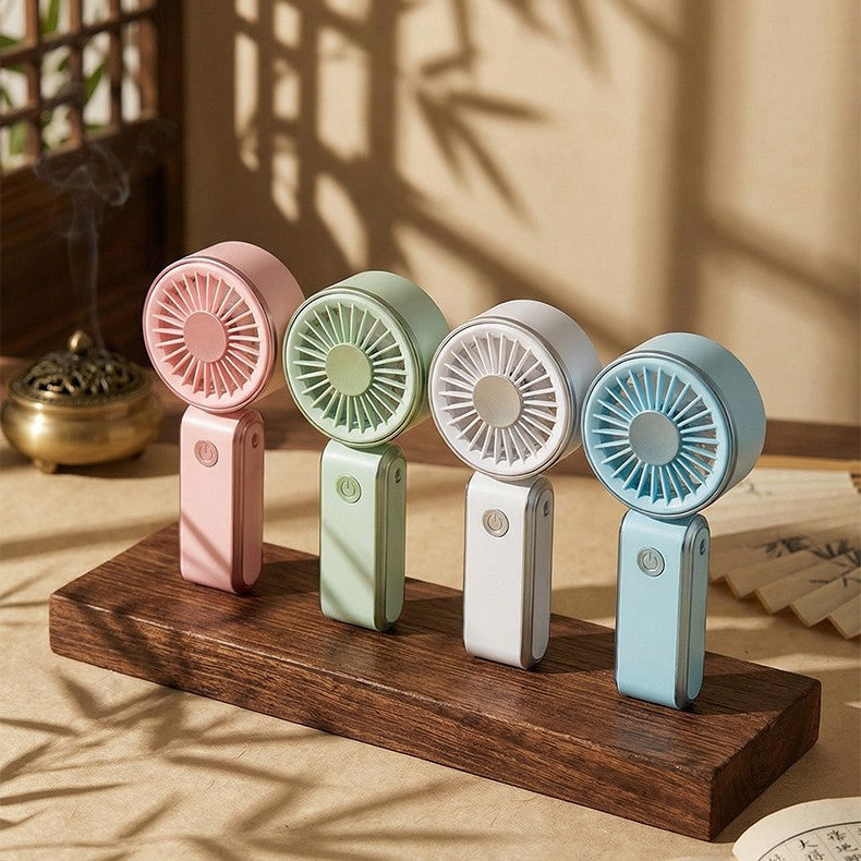 Cooling portable handheld bear-ear mini fan with adjustable tilt USB rechargeable desktop stand Kalsten