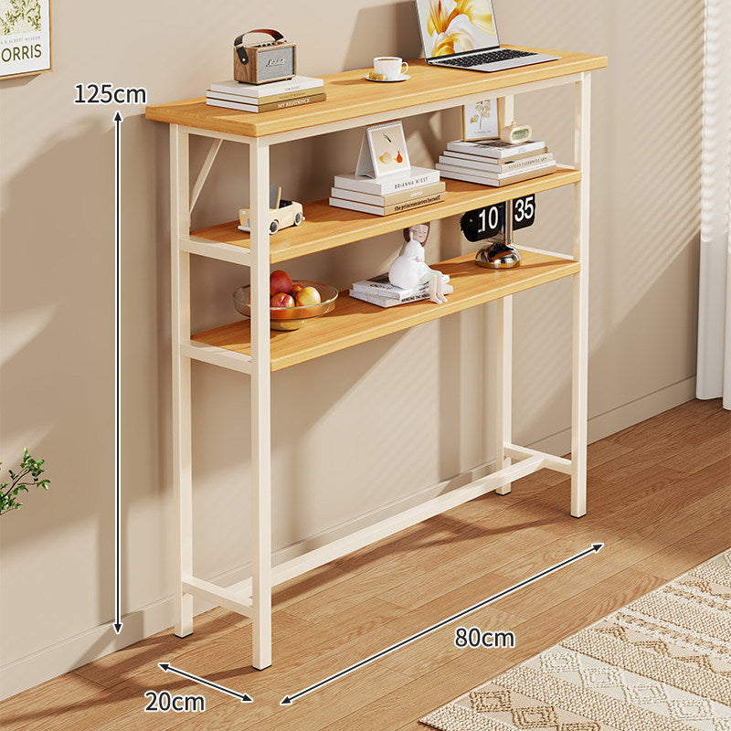 Narrow Industrial Console Table with Slim Profile