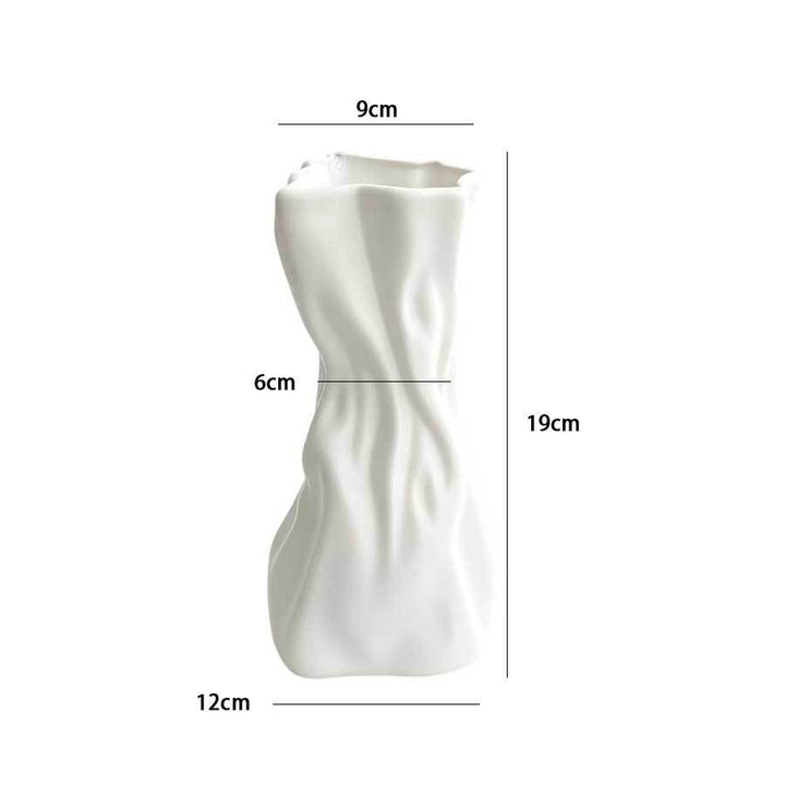 Contemporary Wave-Designed Flower Vase Kalsten