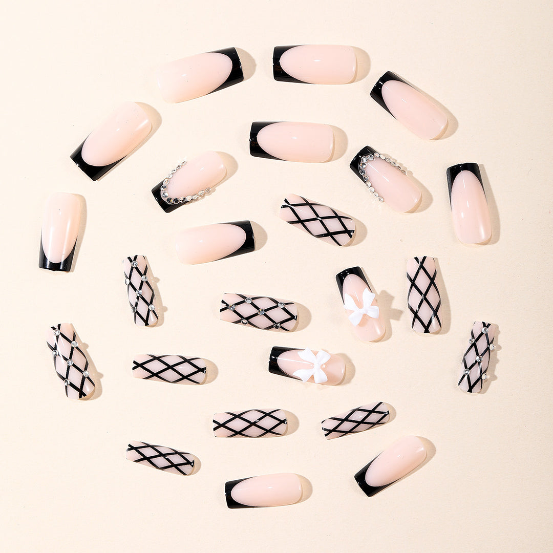 Designer Lace Acrylic Nail Art Kalsten