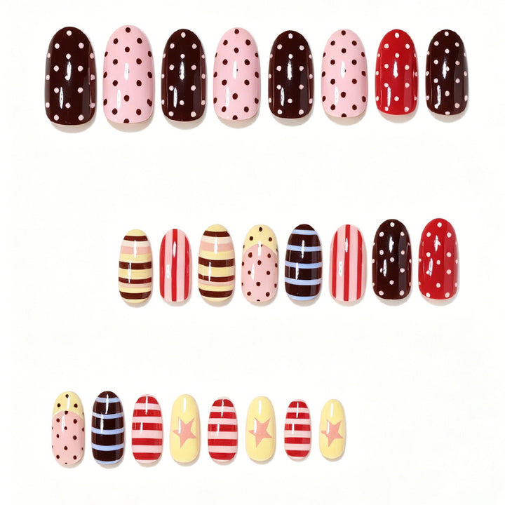 Artistic Patterned Stiletto Nails Kalsten