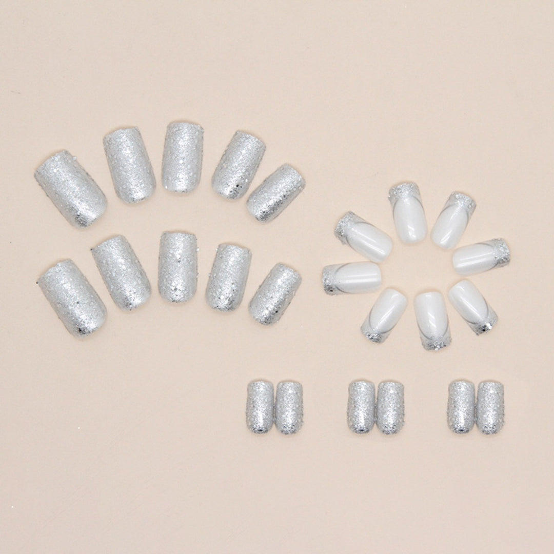 Glamorous Glittery Acrylic Nail Extensions Kalsten