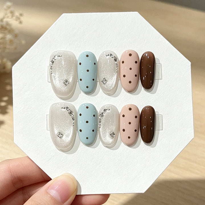 Luxury Decorative Press-On Nail Set Kalsten
