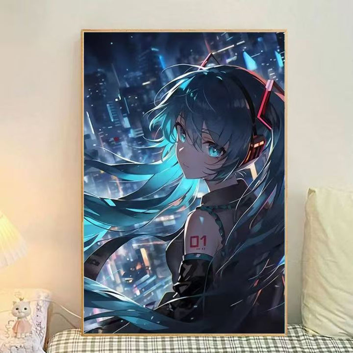 Anime-Themed Illustrated Canvas Art Print Kalsten