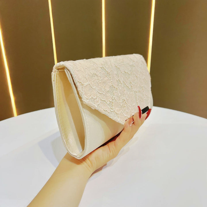 Elegant Floral Lace Evening Clutch