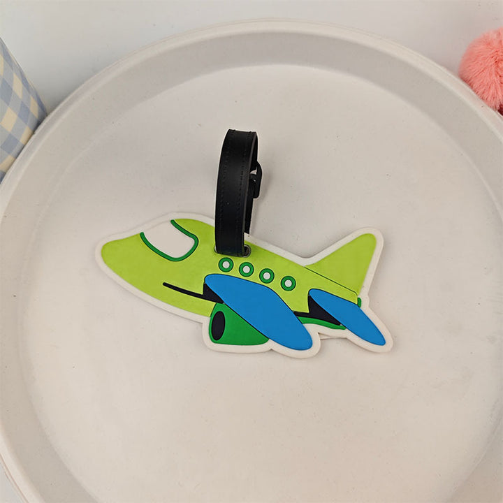 Ladies Padded Luggage Tag in Airplane Design Kalsten