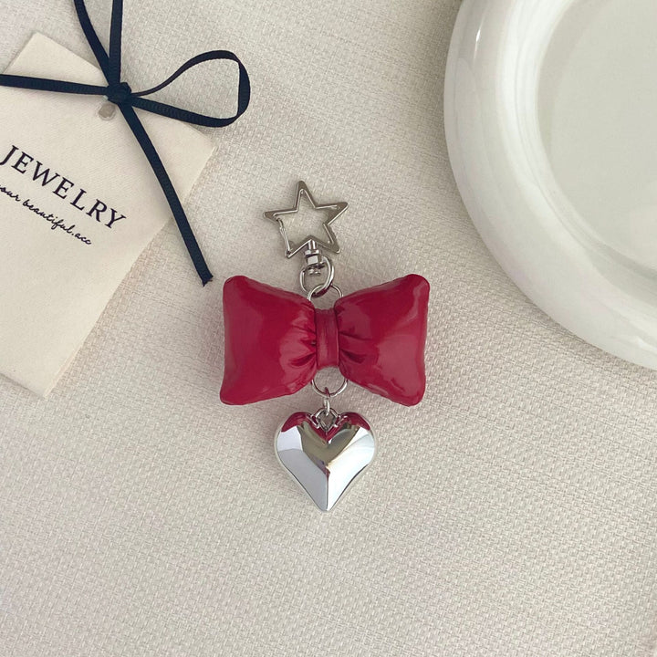 Bow-Shaped Charm Keychain Kalsten