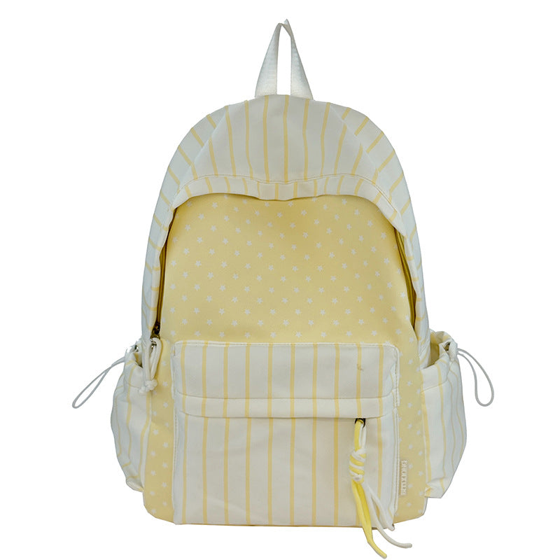 Charming Striped Patterned Backpack Kalsten