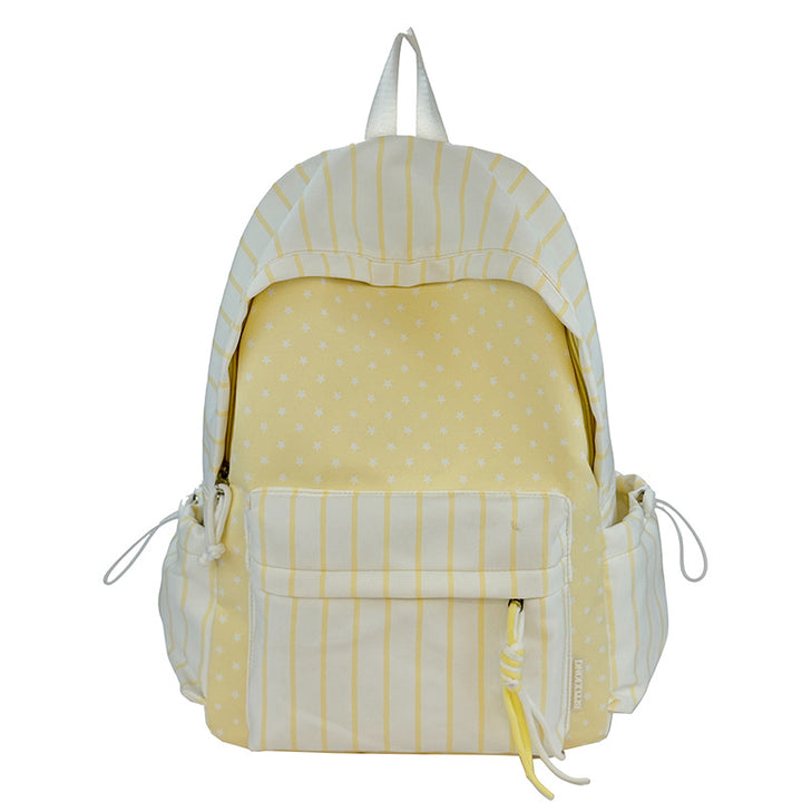 Charming Striped Patterned Backpack Kalsten