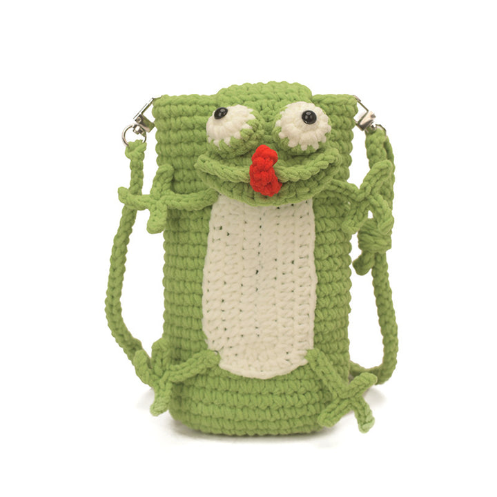 Crochet Animal-Themed Crossbody Bag