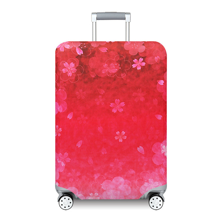 Unisex hard-shell suitcase with modern wave pattern Kalsten