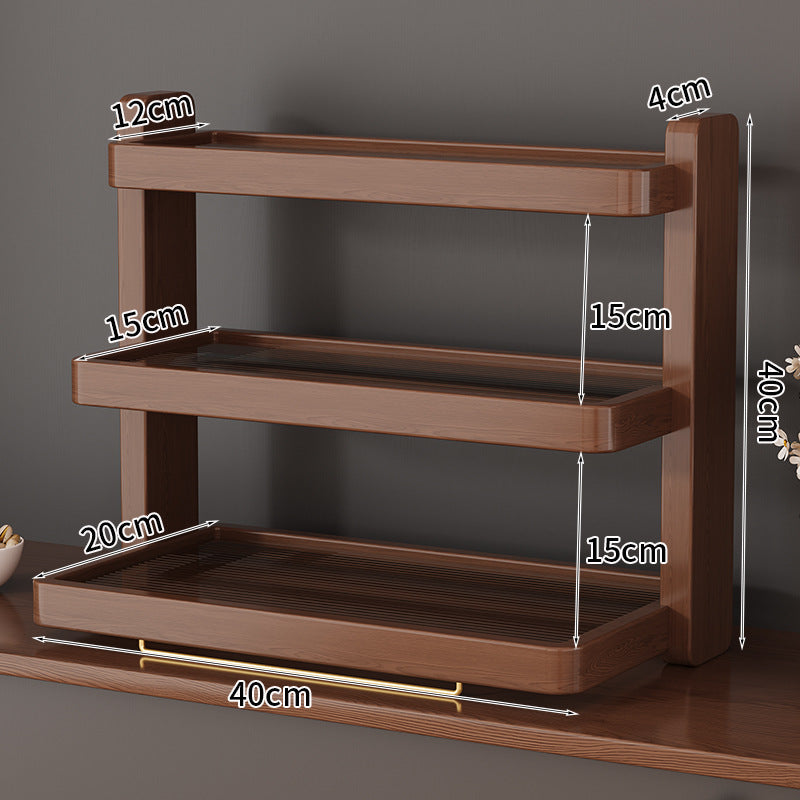 Wooden Tiered Storage Shelf Kalsten