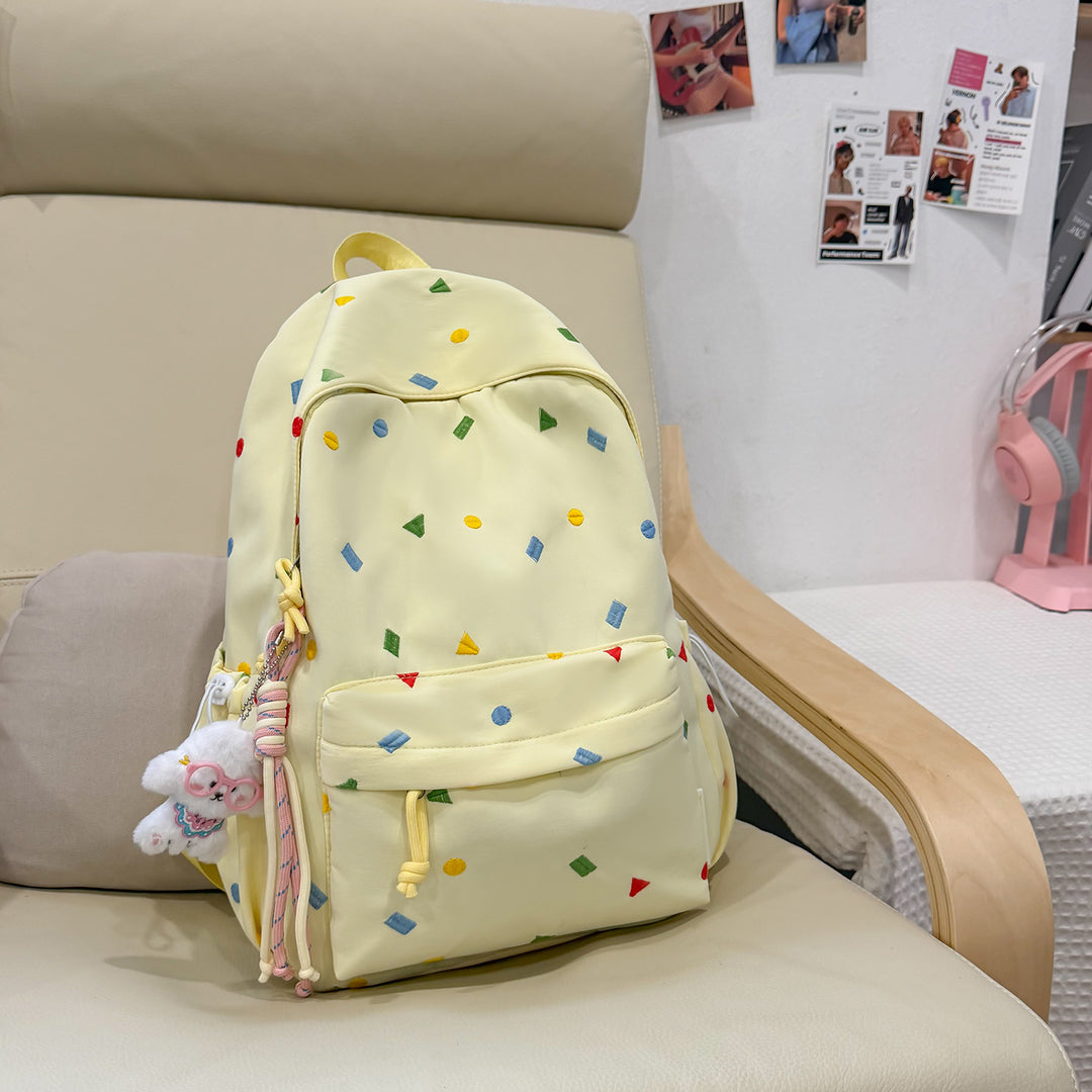 Stylish Multi-Color Polka Dot Backpack Kalsten