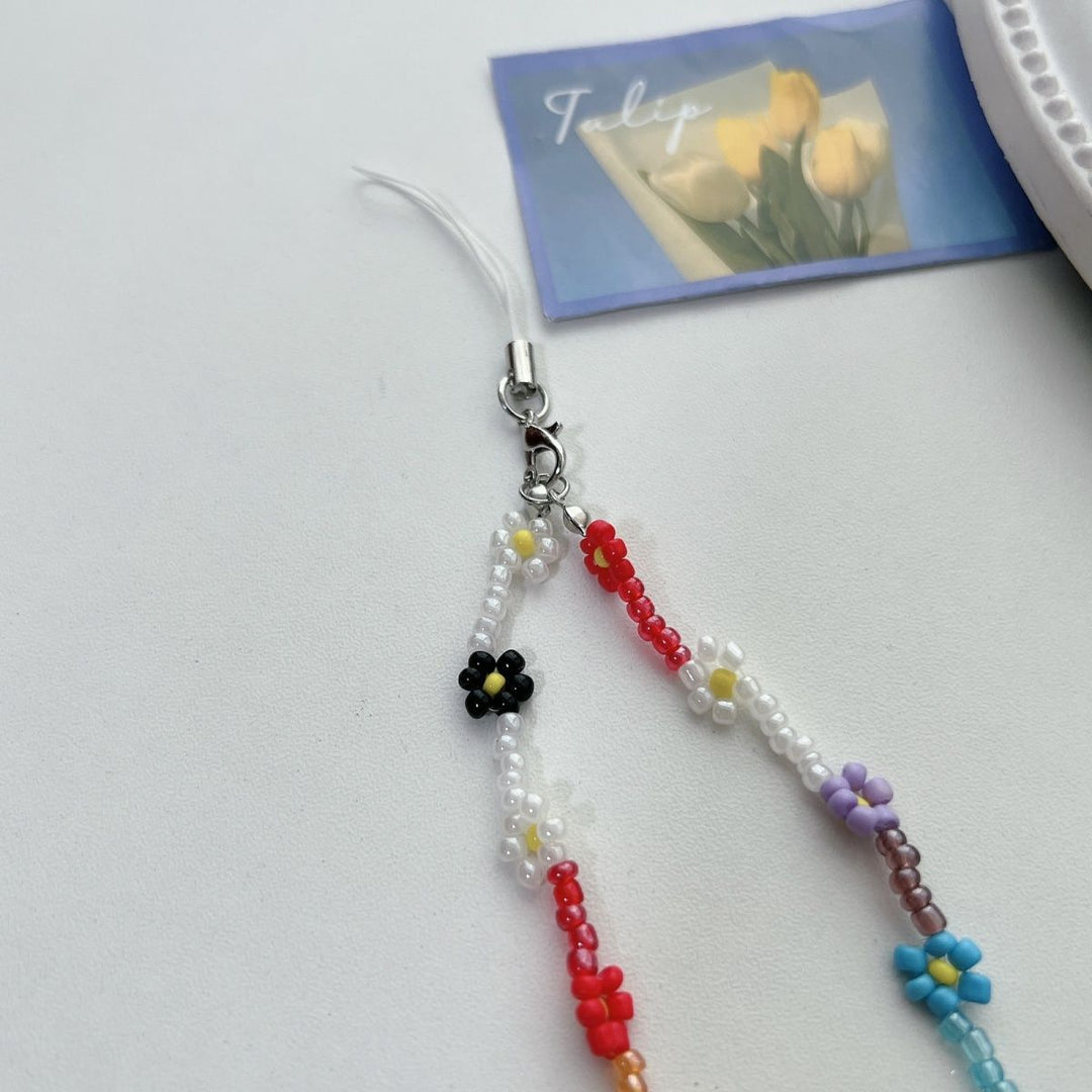 Flower Bead Charm Necklace Kalsten