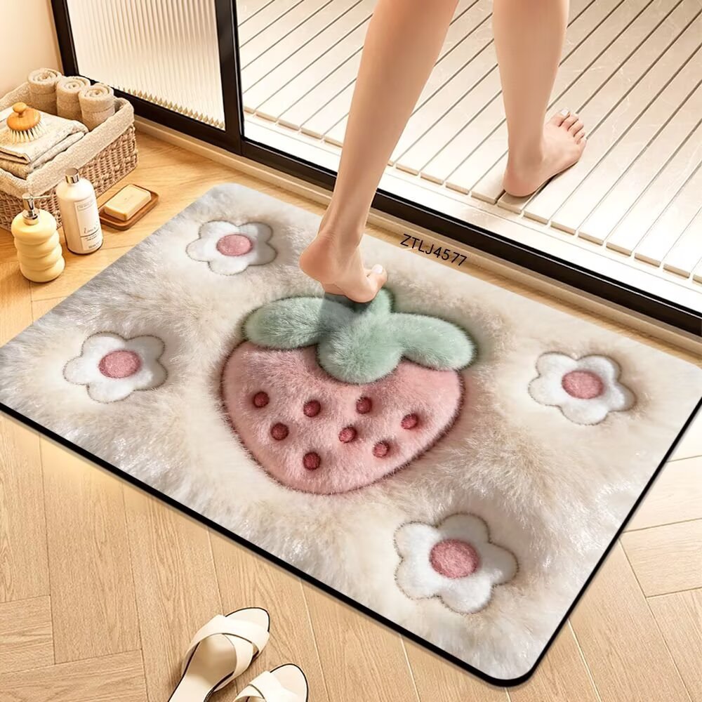 Plush Money-Themed Bath Mat Kalsten
