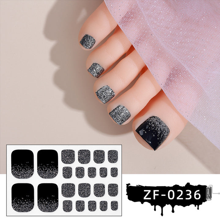 Sparkling Gel Toe Nail Wraps
