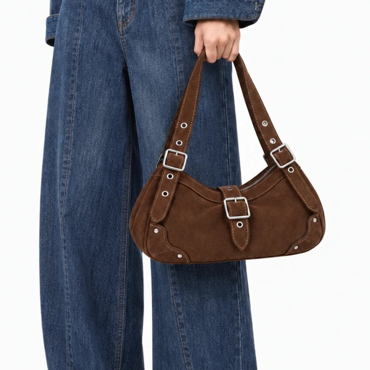Suede Shoulder Bag