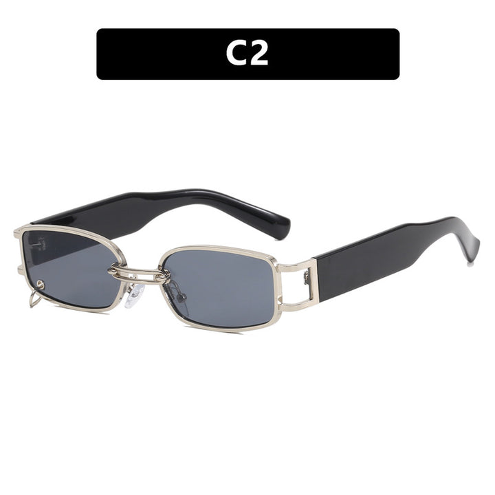 Women's fashionable sunglasses with innovative rectangular design and elegant metal accents Kalsten