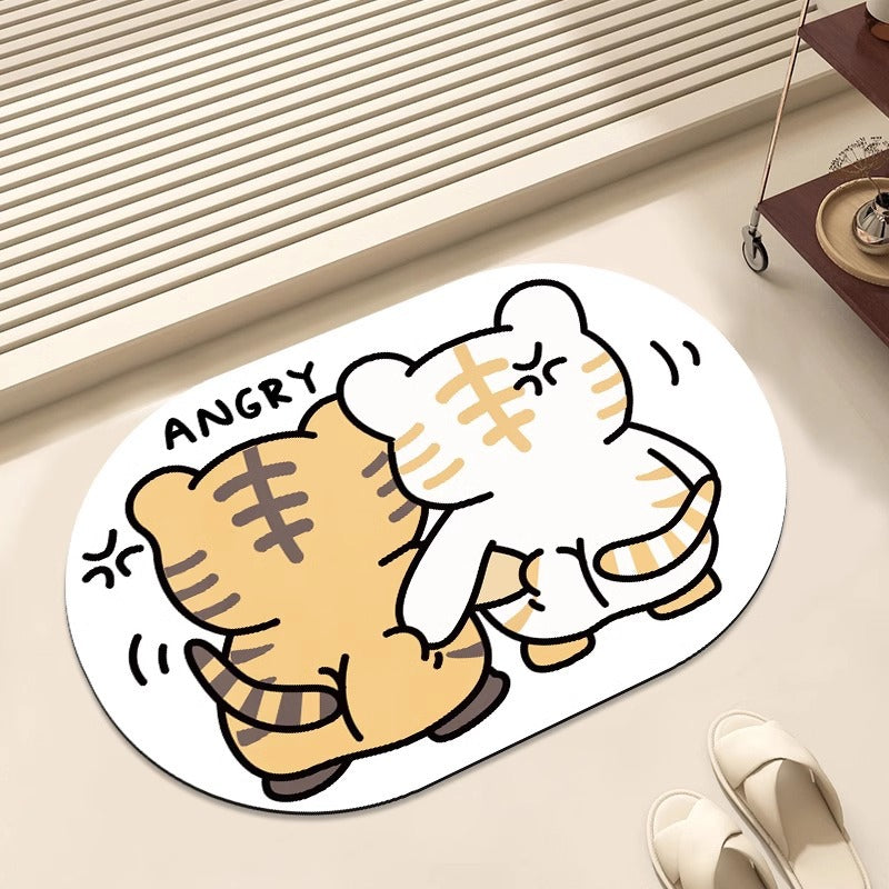 Cute Panda-Themed Area Mat
