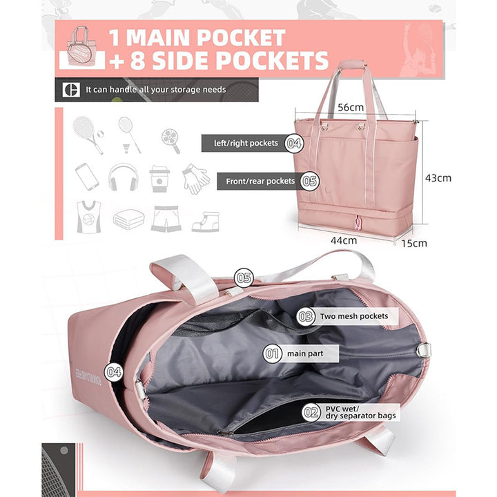 Multi-Functional Tennis Gear Tote Kalsten
