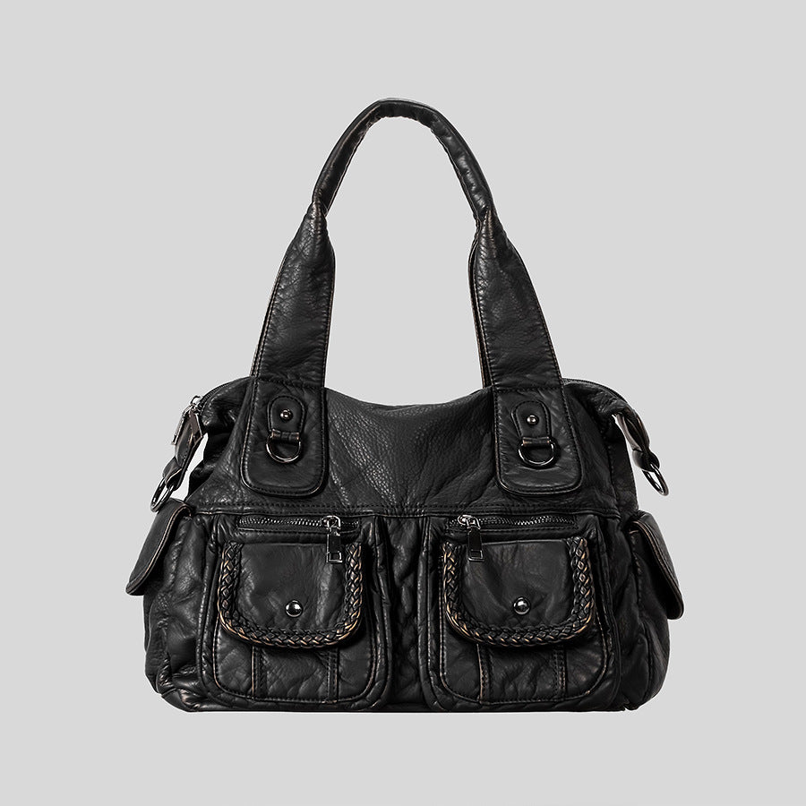 Multifunctional Leather Handbag