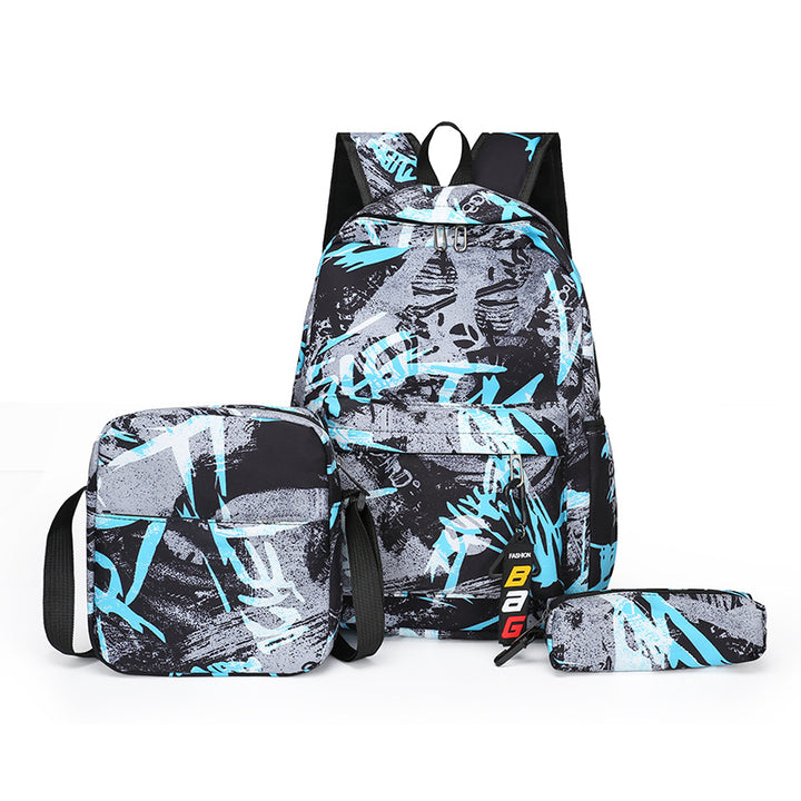 Backpack set with practical shoulder bag and pencil case Kalsten