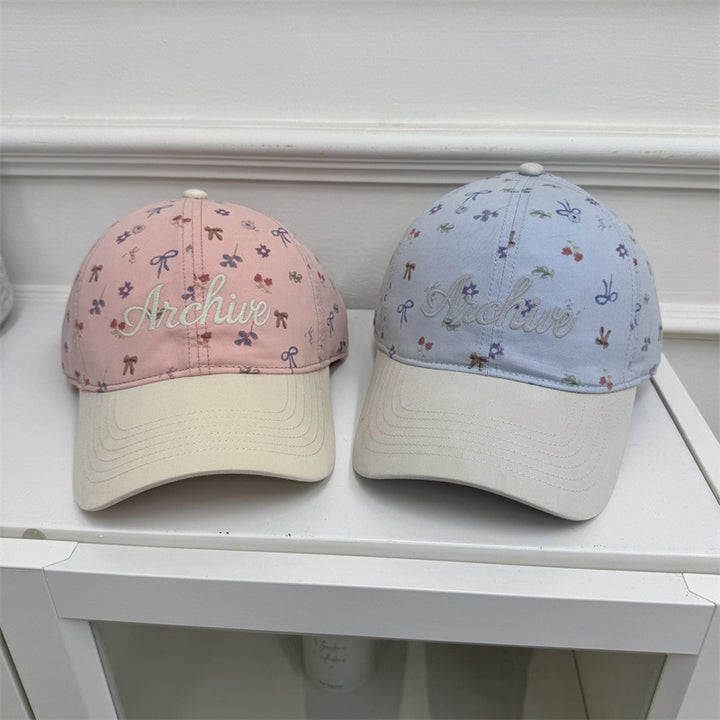 Women's Floral-Embroidered Baseball Cap Kalsten