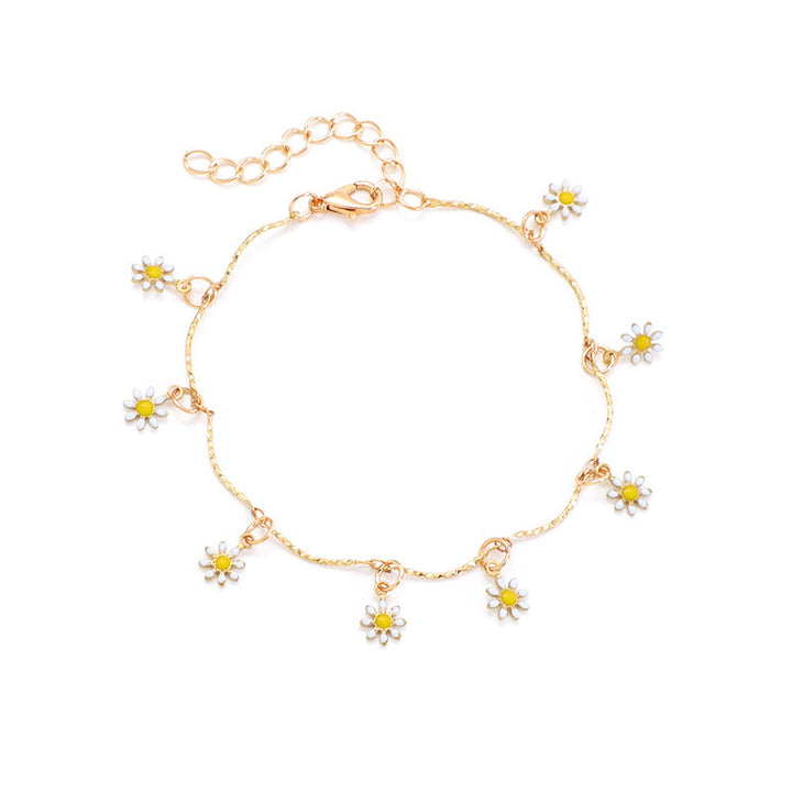 Floral Charm Anklet Kalsten