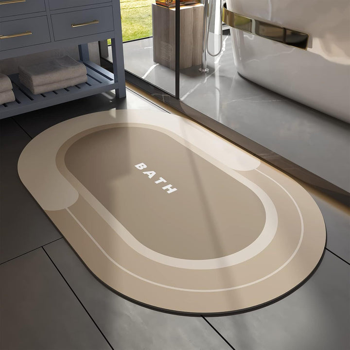 Modern Rectangular Non-Slip Bath Mat Kalsten