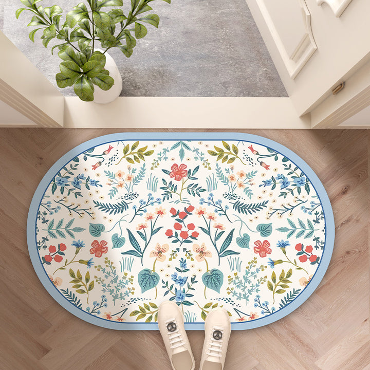 Decorative Floral Entryway Mat