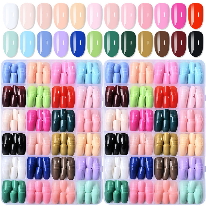 Full Coverage Press-On Nail Tips Set
