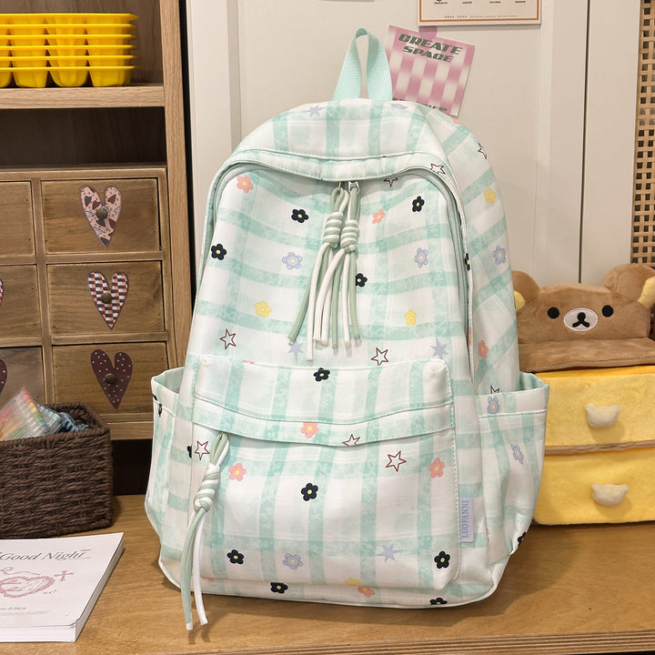 Stylish Checkerboard Print Backpack Kalsten