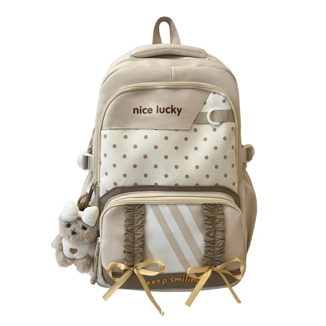 Backpack with Playful Design and Many Compartments Kalsten