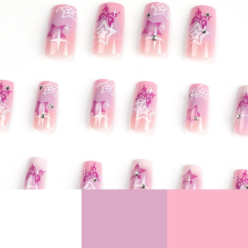 Artistic acrylic nails with modern glitter accents Kalsten