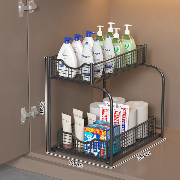 Two-Tier Under-Shelf Storage Organizer Kalsten