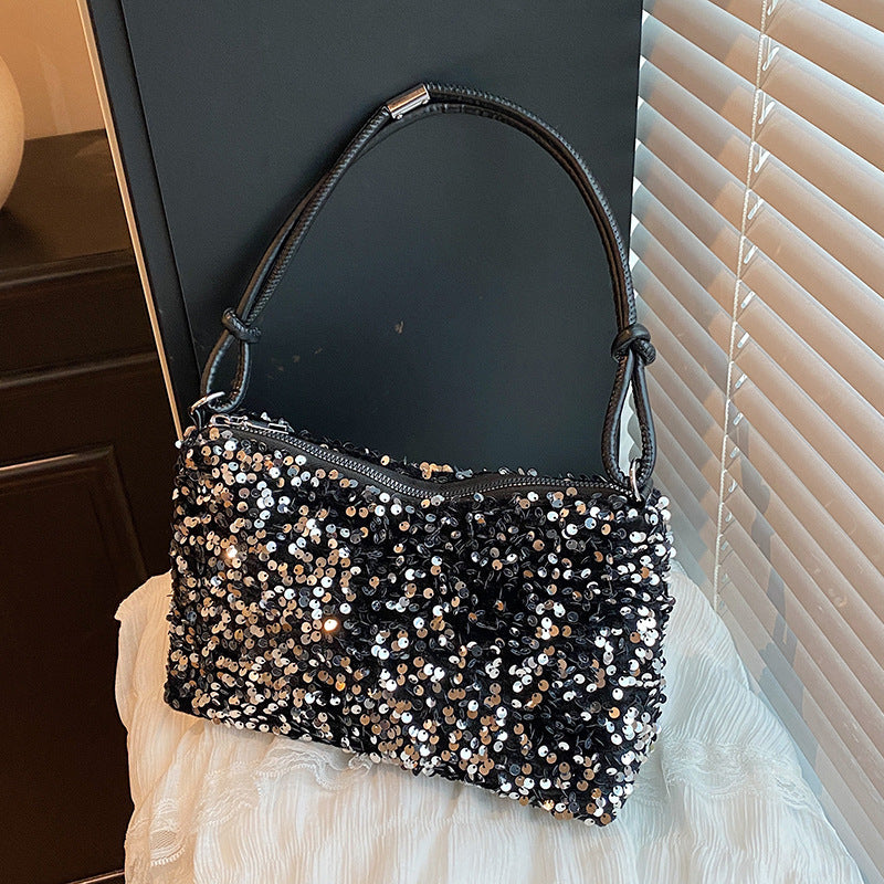 Glamorous Sequin Embellished Shoulder Bag Kalsten